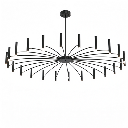 Contemporary Candle Chandelier with Adjustable