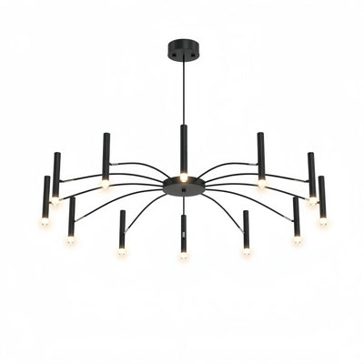 Contemporary Candle Chandelier with Adjustable