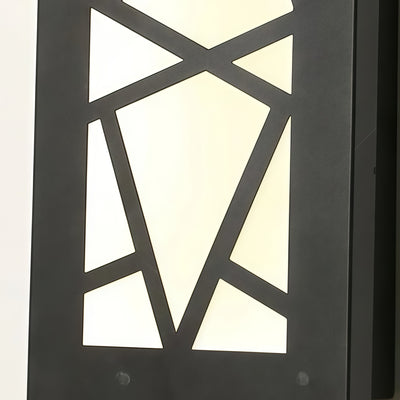 Aplique de pared Arcato Art Déco impermeable en 8 tamaños para patio/terraza