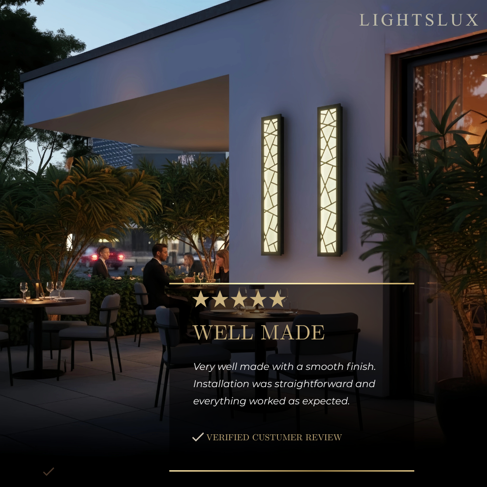 Art Deco Waterproof Wall Light in 8 Size for Yard/Terrace