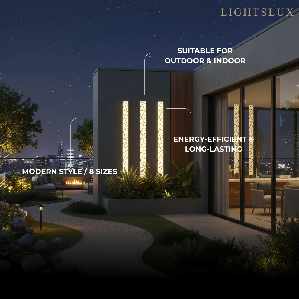 Art Deco Waterproof Wall Light in 8 Size for Yard/Terrace