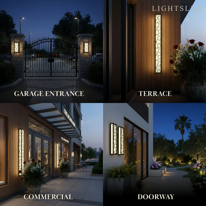 Art Deco Waterproof Wall Light in 8 Size for Yard/Terrace