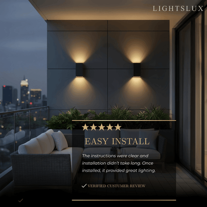 Minimalist Outdoor Wall Lamp-Waterproof for Outdoor/Exterwall