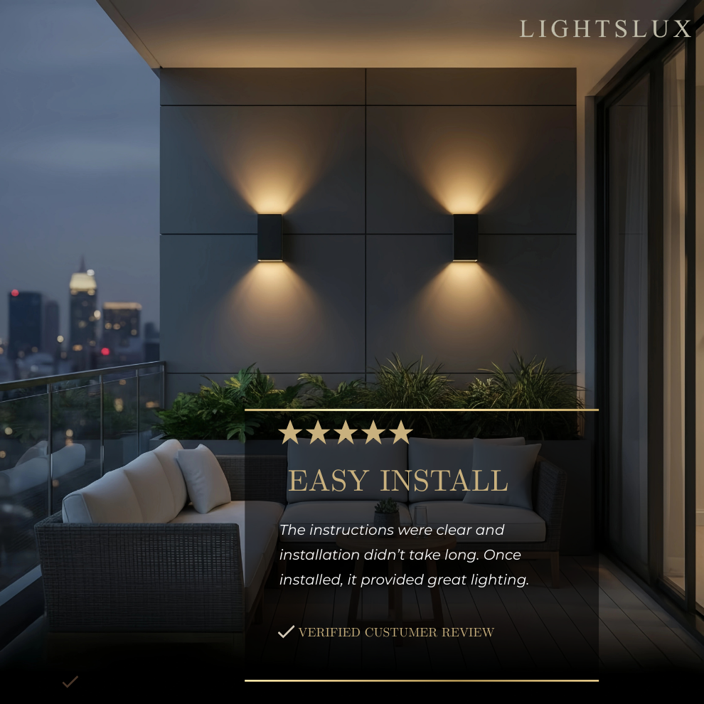 Minimalist Outdoor Wall Lamp-Waterproof for Outdoor/Exterwall