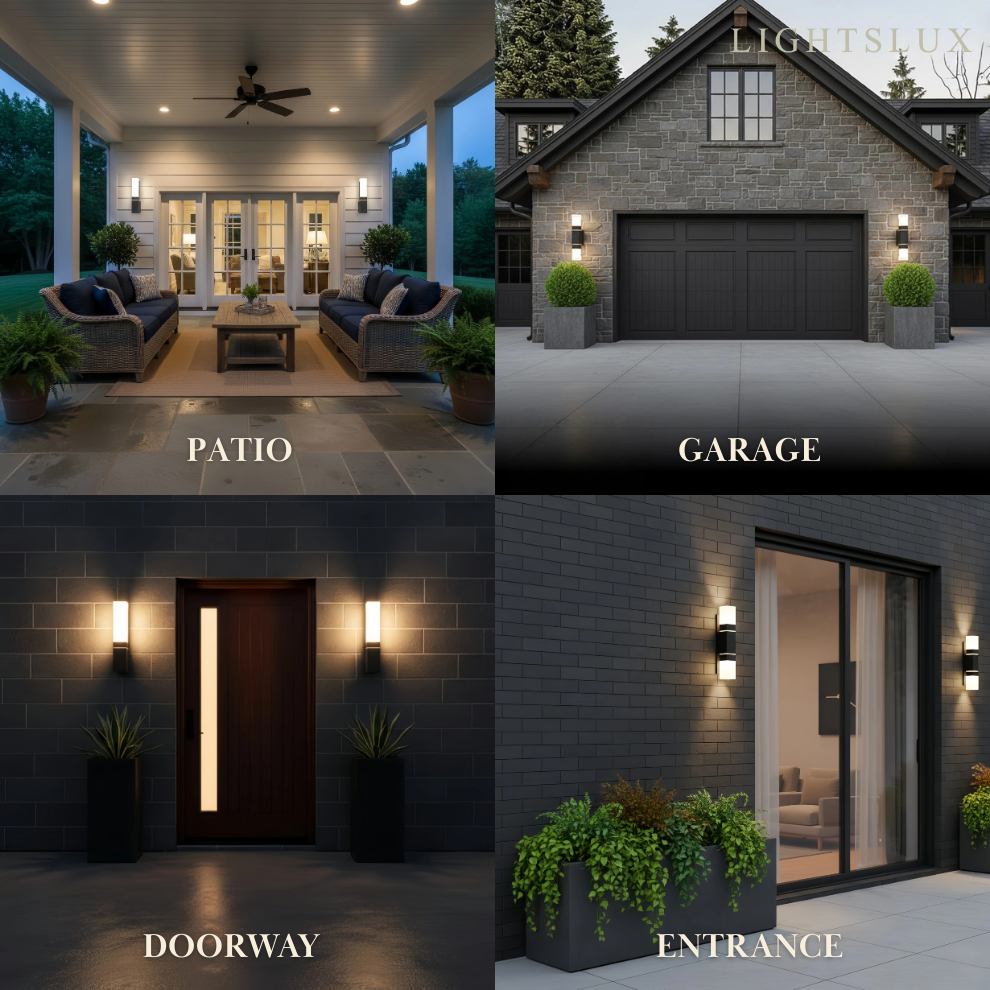 Arcato Minimalist Wall Lamp, 2 Style,for Indoor/Outdoor Space