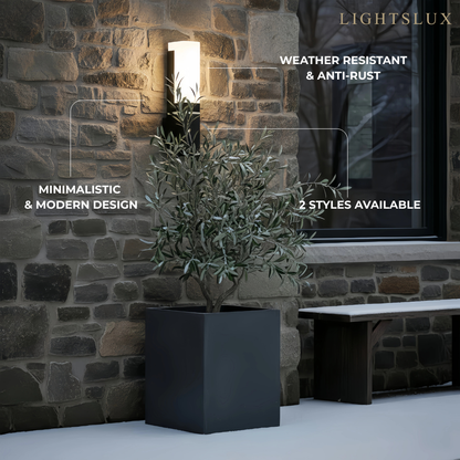 Arcato Minimalist Wall Lamp, 2 Style,for Indoor/Outdoor Space