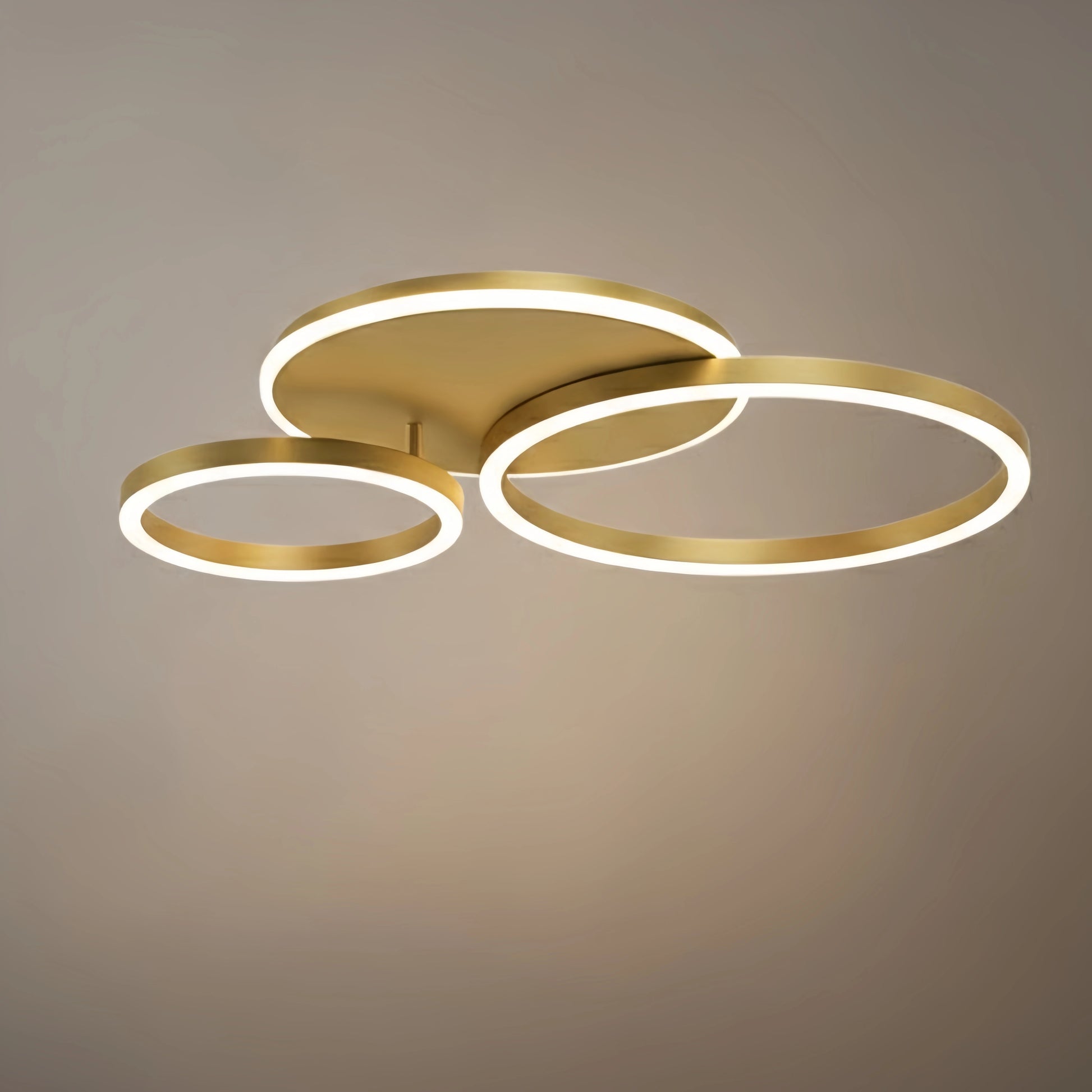 Ring Black/Gold Celing Light, 4Style, for Bedroom/Living Room/Commercial
