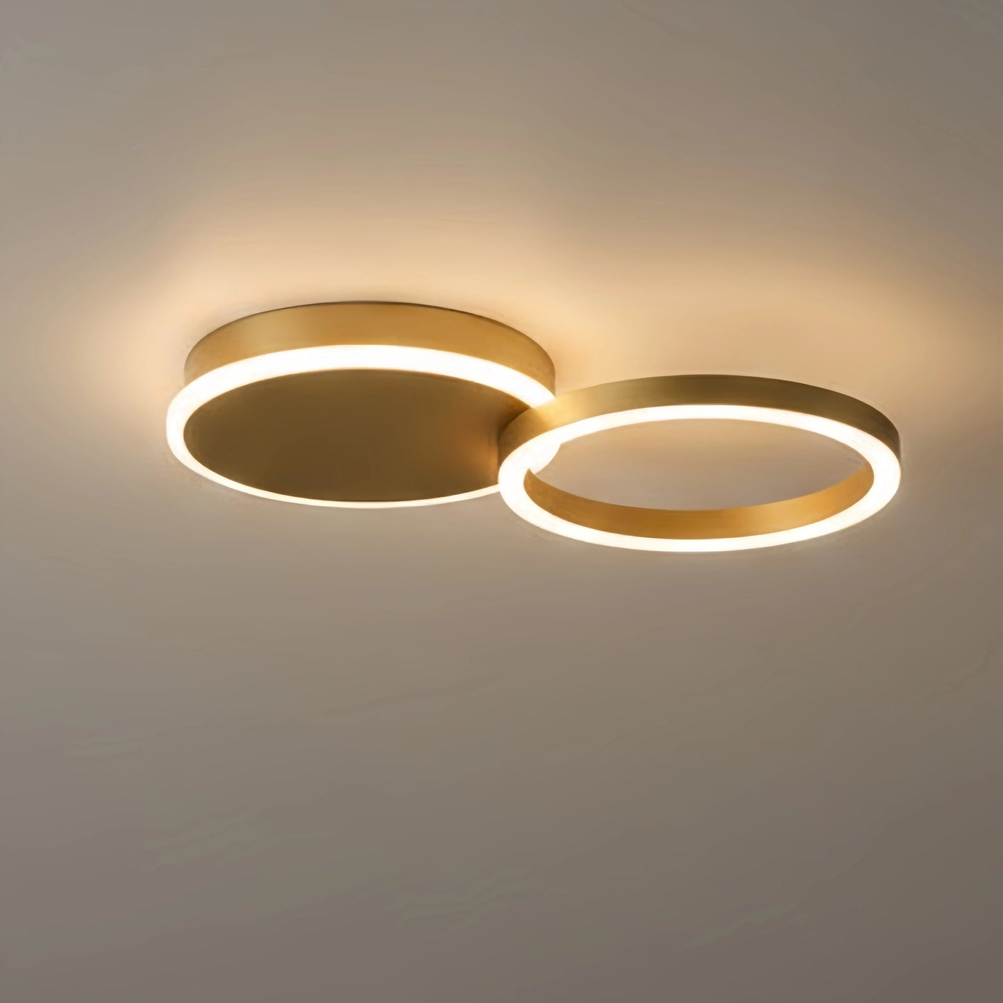  Ring Black/Gold Celing Light, 4Style, for Bedroom/Living Room/Commercial