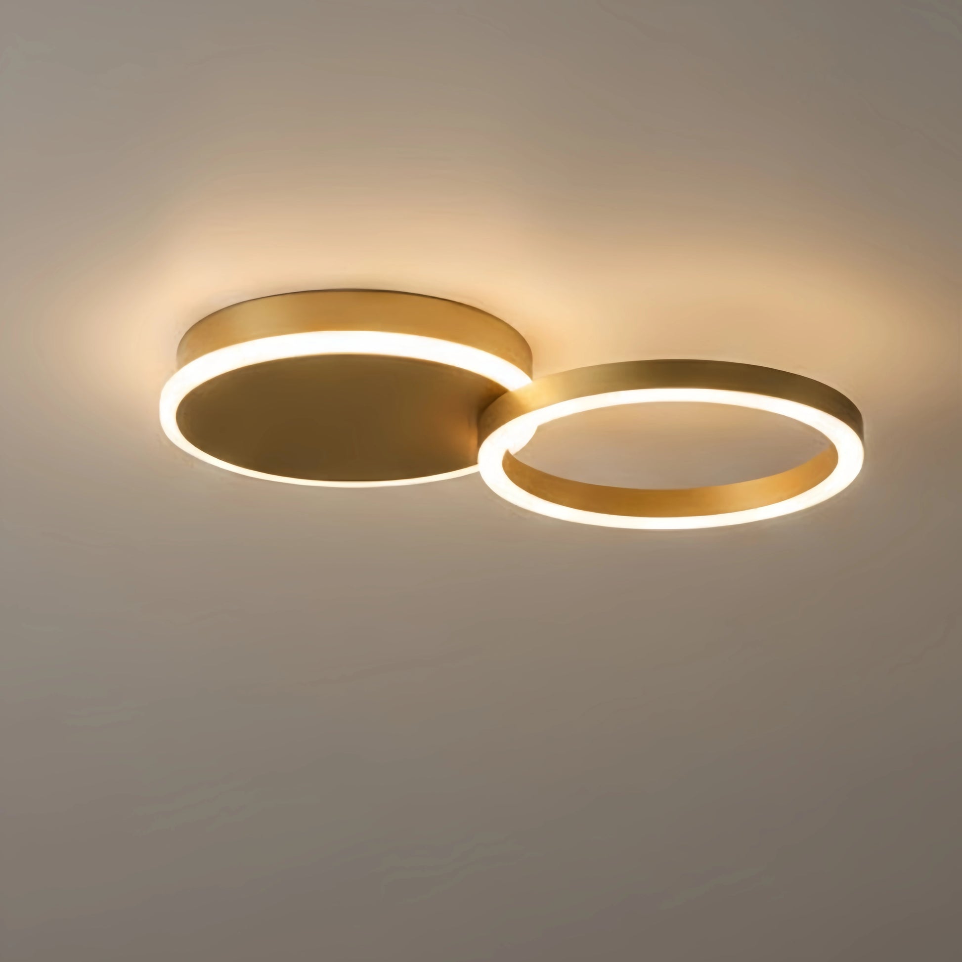 Ring Black/Gold Celing Light, 4Style, for Bedroom/Living Room/Commercial