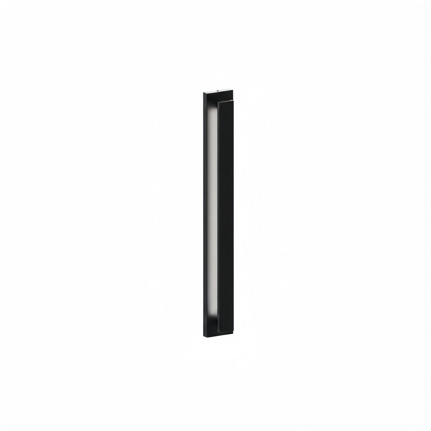 Modern Black Outdoor Wall Light with Vertical COB LED, Waterproof Exterior Sconce for Entryway & Patio