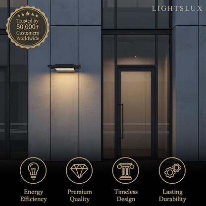 Arcato Modern Waterproof Wall Sconce, 2 Size,for Tarrace/Garden