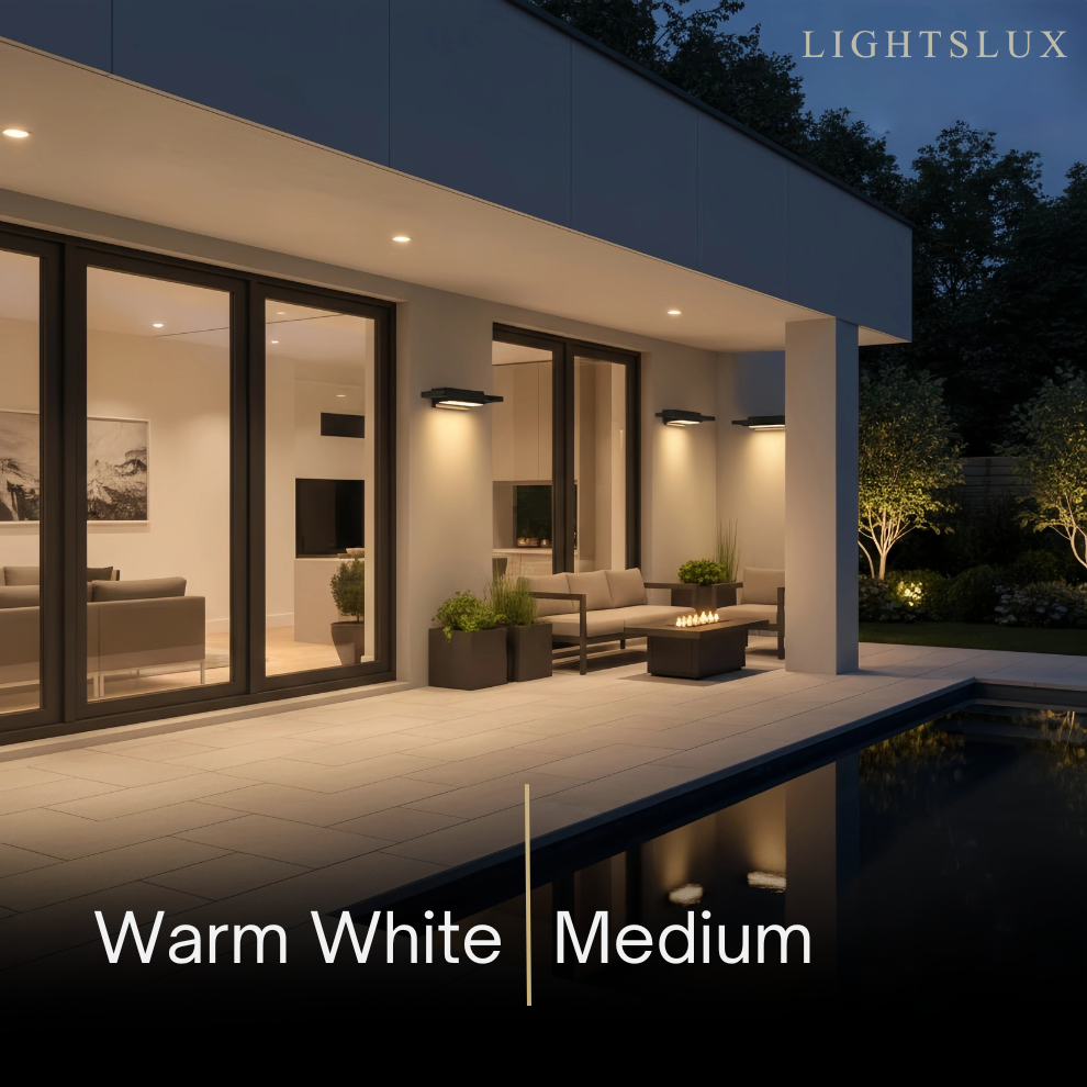 Arcato Modern Waterproof Wall Sconce, 2 Size,for Tarrace/Garden