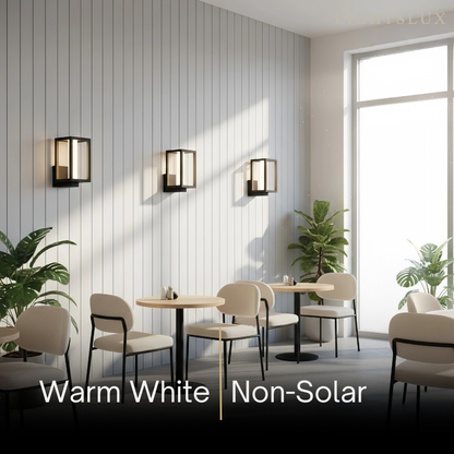 Modern Outdoor Solar Wall Light-Waterproof for Yard/Lawn