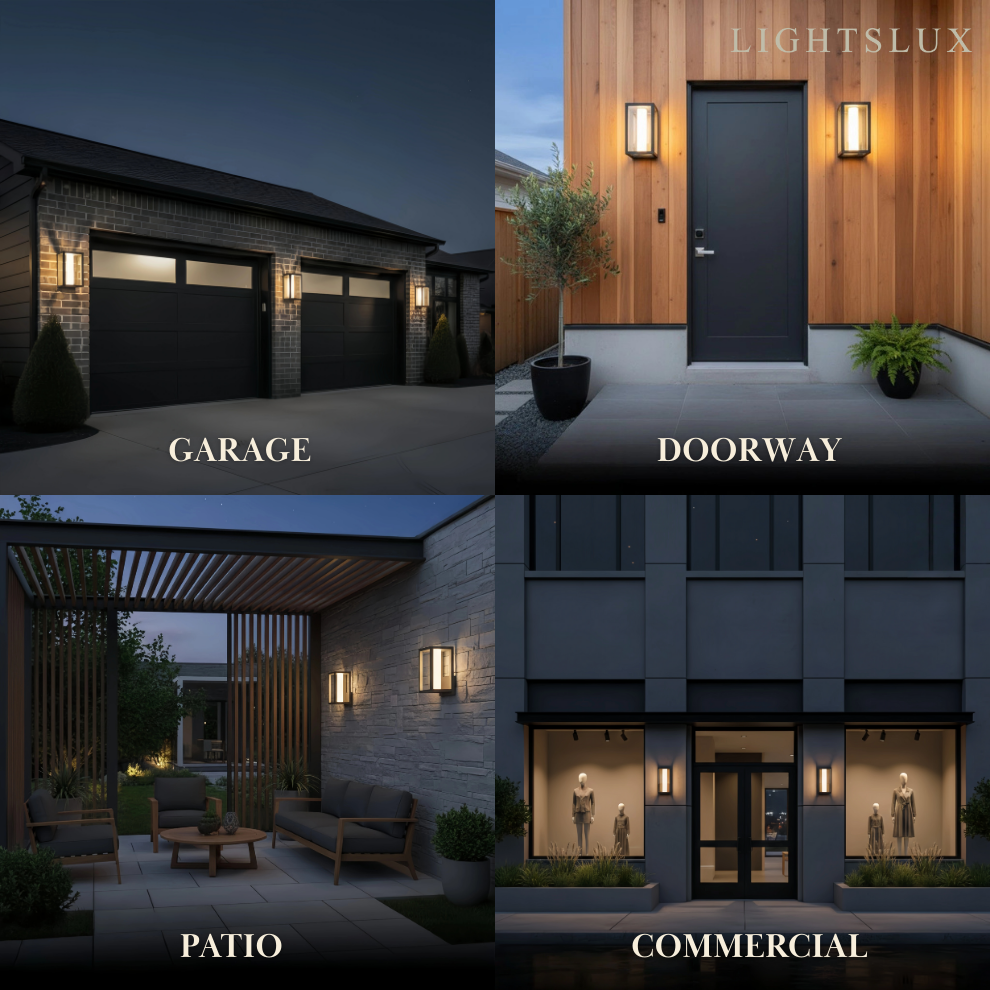 Modern Outdoor Solar Wall Light-Waterproof for Yard/Lawn