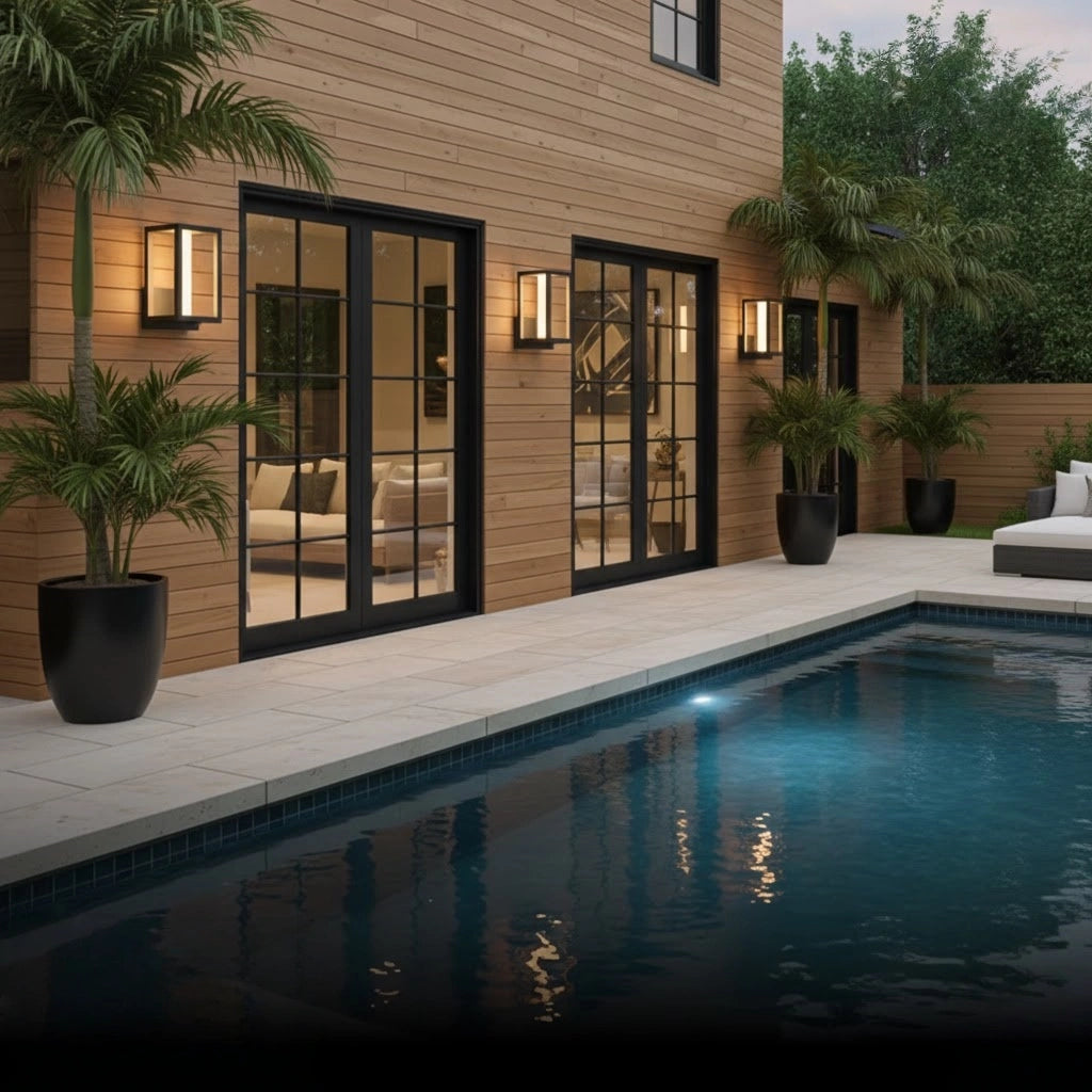 Modern Outdoor Solar Wall Light-Waterproof for Yard/Lawn