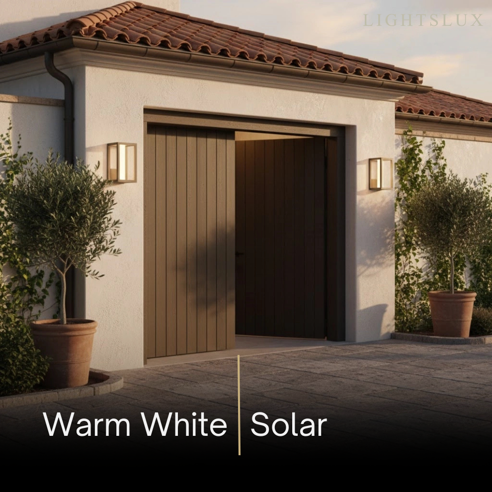 Modern Outdoor Solar Wall Light-Waterproof for Yard/Lawn