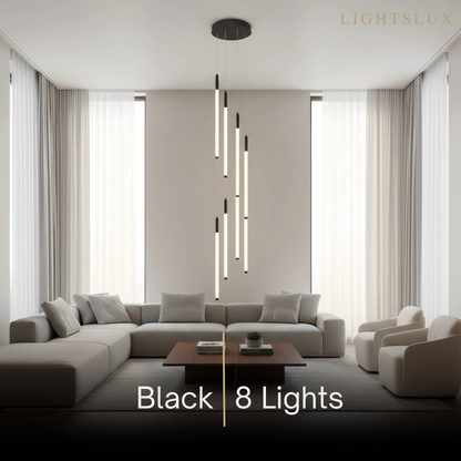 Nebula Multi-Tier Modern Chandelier - Waterfall Design for Staircases & High Ceilings