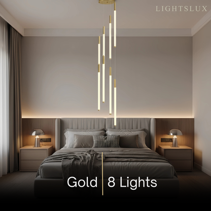 Nebula Multi-Tier Modern Chandelier - Waterfall Design for Staircases & High Ceilings