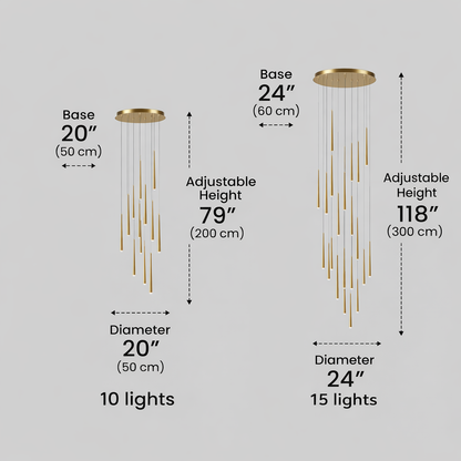 Design Chandelier - Versatile Statement Piece for Living Room/Entryway