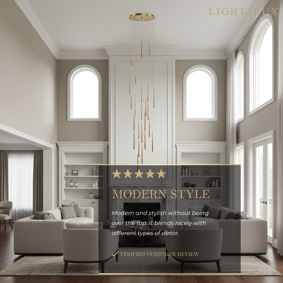 Design Chandelier - Versatile Statement Piece for Living Room/Entryway