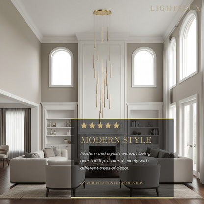 Design Chandelier - Versatile Statement Piece for Living Room/Entryway