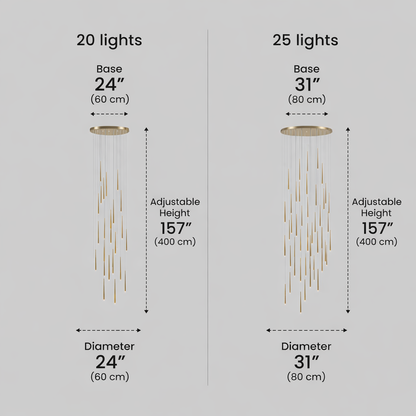 Design Chandelier - Versatile Statement Piece for Living Room/Entryway