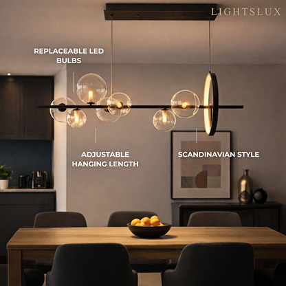 Nebula Minimalist Chandelier – Nordic Ceiling Light for Dining Room/KItchen Island