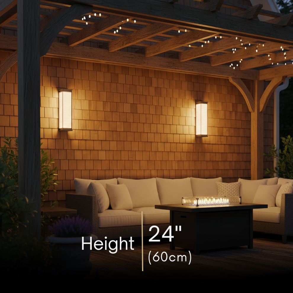 Modern Outdoor LED Wall Sconce Exterior Wall Lamp for Patio