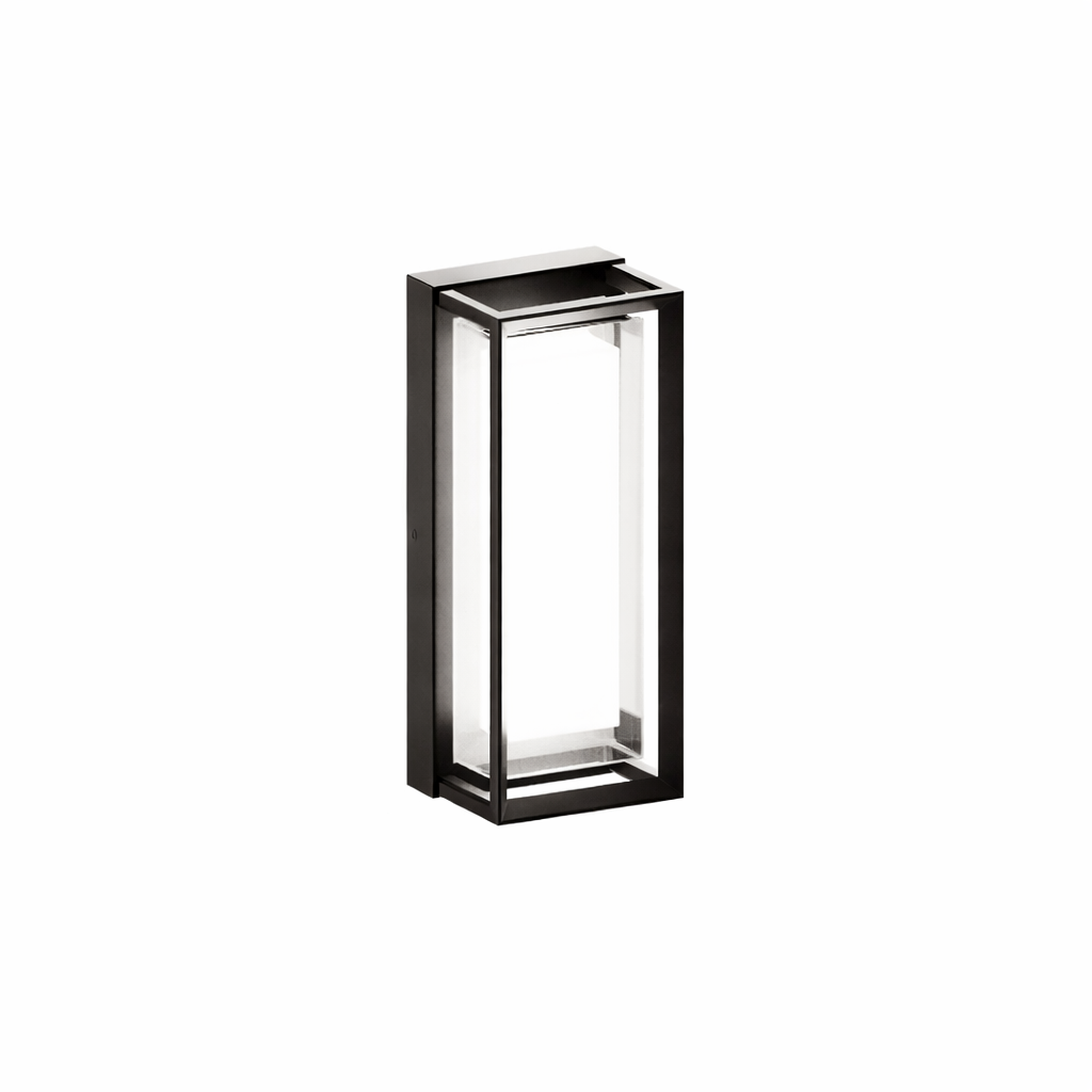 Geometric Matte Black Outdoor Wall Light – Modern LED Sconce for Patio & Entryway