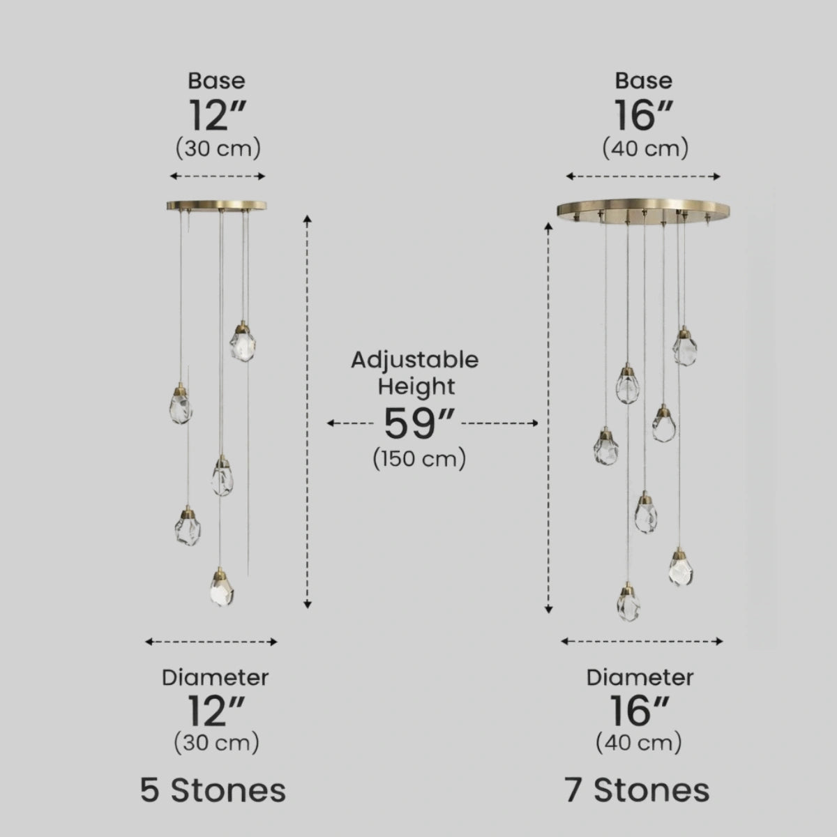 Luxury Crystal Chandelier - Shimmering Fixture for Dining Room & Grand Interiors