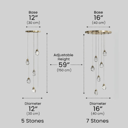 Luxury Crystal Chandelier - Shimmering Fixture for Dining Room & Grand Interiors