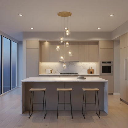 Luxury Crystal Chandelier - Shimmering Fixture for Dining Room & Grand Interiors