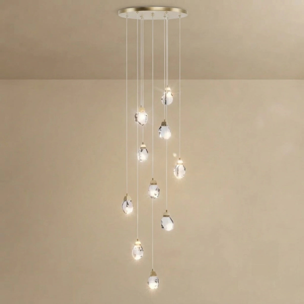 Luxury Crystal Chandelier - Shimmering Fixture