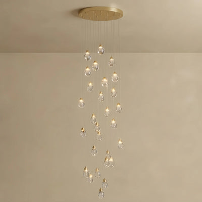  Crystal Chandelier - Shimmering Fixture for Dining Room & Grand Interiors