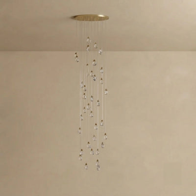 Luxury Crystal Chandelier - Shimmering Fixture for Dining Room & Grand Interiors