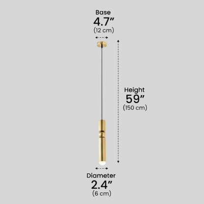 Modern Gold Pendant Light with Soft Warm Glow for Contemporary Interiors