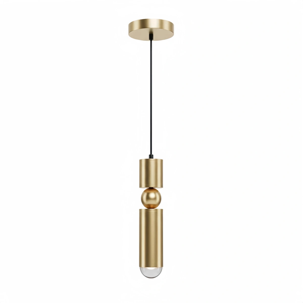 Modern Gold Pendant Light with Soft Warm Glow for Contemporary Interiors
