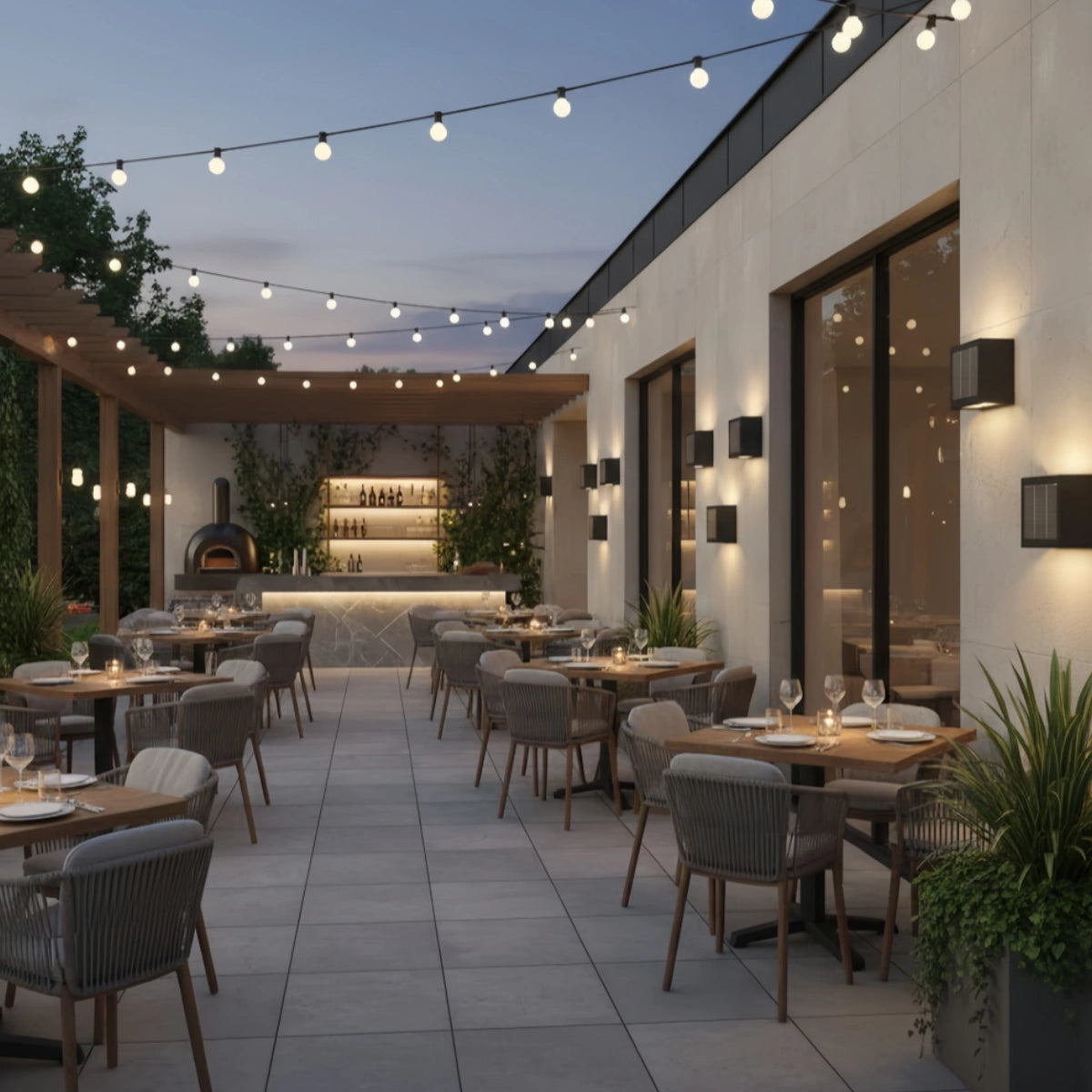 Minimalist Stainless Steel Outdoor Wall Sconce – Modern Exterior Light with Solar or Wired Power