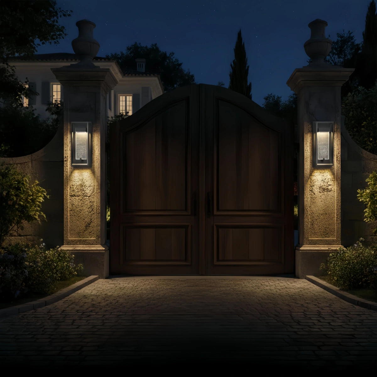 Modern Outdoor Wall Sconce Light with Crystal for Patio