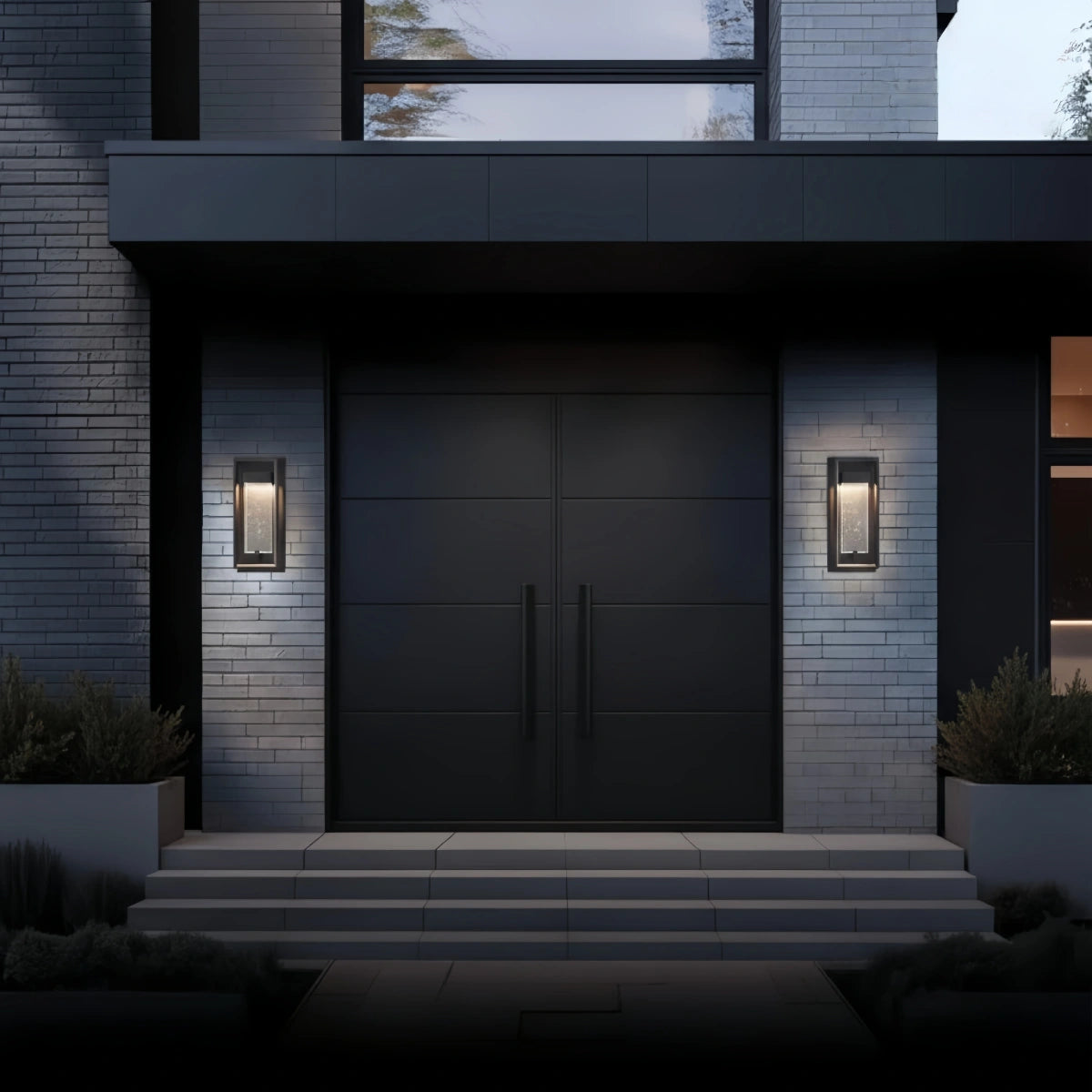 Modern Outdoor Wall Sconce Light with Crystal for Patio