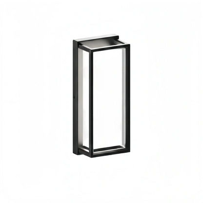 Minimalist Outdoor Wall Sconce in Black Stainless Steel with Adjustable LED Lighting