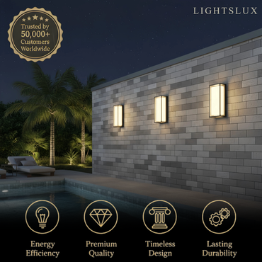 Minimalist Outdoor Wall Sconce in Black Stainless Steel with Adjustable LED Lighting