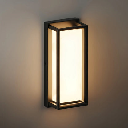 Wall Sconce in Black Stainless Steel with Adjustable LED Lighting