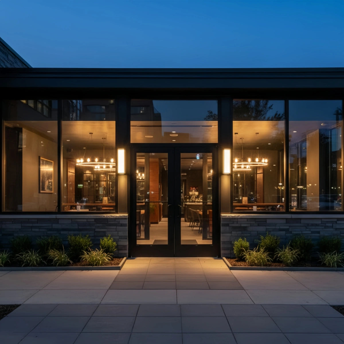 Minimalist Outdoor Wall Sconce in Black Stainless Steel with Adjustable LED Lighting