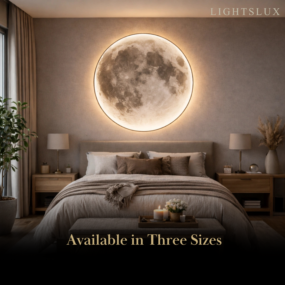 Moon Wall Night Light – Soft Warm LED Wall Lamp for Nursery & Cozy Home Lighting