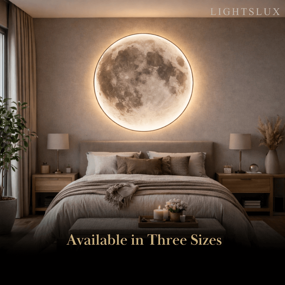Moon Wall Night Light – Soft Warm LED Wall Lamp for Nursery & Cozy Home Lighting