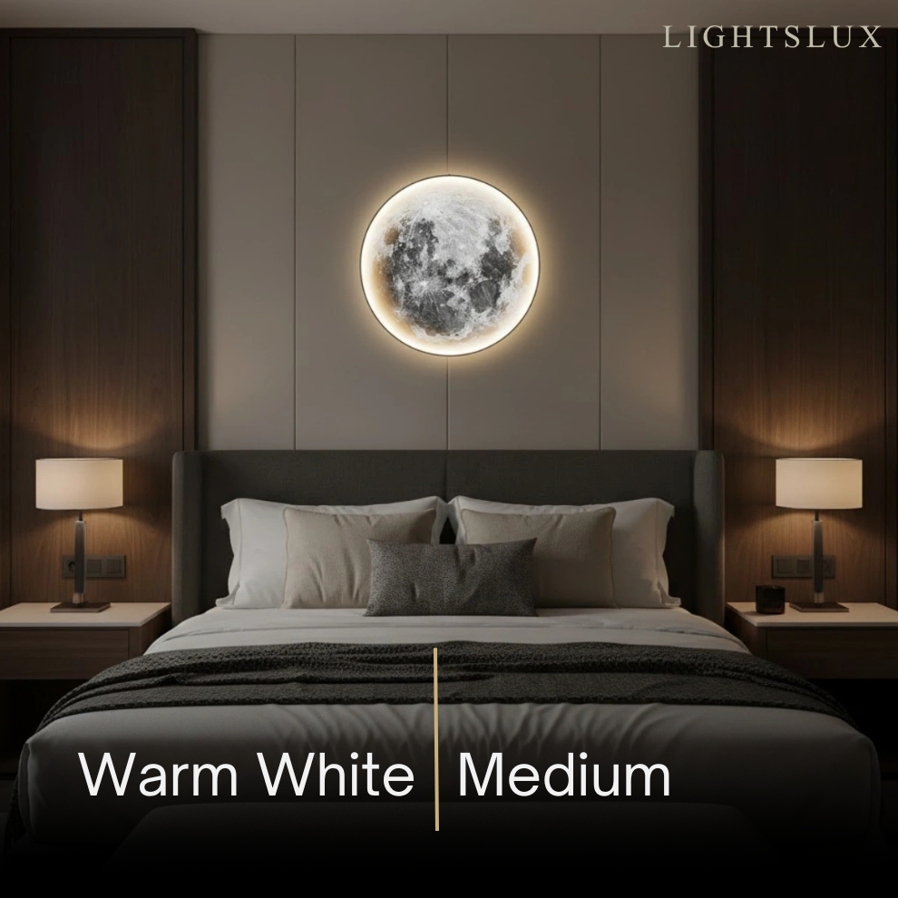 Moon Wall Night Light – Soft Warm LED Wall Lamp for Nursery & Cozy Home Lighting