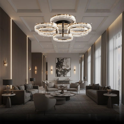 Modern Surface Mount Ceiling Light – Dimmable LED Light for Bedroom/Living Room