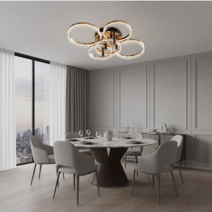 Modern Surface Mount Ceiling Light – Dimmable LED Light for Bedroom/Living Room