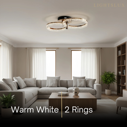 Modern Surface Mount Ceiling Light – Dimmable LED Light for Bedroom/Living Room
